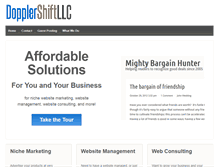 Tablet Screenshot of dopplershiftllc.com